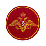 Abzeichen des russischen Armeeadlers und des Verteidigungsministeriums zum Aufnähen auf dem Ärmel