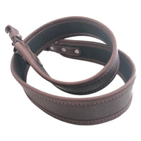 Premium-Klasse, braunes Leder, schwarzes Neopren, Gewehrriemen, Luftgewehrriemen, Jagdschießen