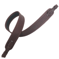 Premium-Klasse, braunes Leder, schwarzes Neopren, Gewehrriemen, Luftgewehrriemen, Jagdschießen