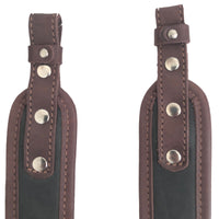 Premium-Klasse, braunes Leder, schwarzes Neopren, Gewehrriemen, Luftgewehrriemen, Jagdschießen