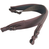 Premium Leder braun Nylon Jagd Gewehrriemen Schrotflinte Luftgewehr Riemen