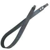 Embossed Ornament Black Leather Rifle Sling Shotgun Air Gun Strap Hunting Shooting