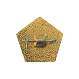 Soviet USSR Hammer & Sickle Pin Badge For Success in Work 1986 Insignia