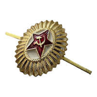 Soviet Officers Cap Russian Army Ushanka Hat Pin Badge Uniform Military Red Star