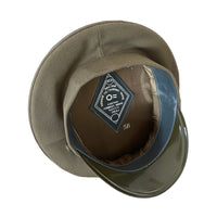 Soviet USSR Military Army Field Officer Uniform Visor Khaki Peaked Cap Hat Badge