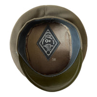 Soviet USSR Military Army Field Officer Uniform Visor Khaki Peaked Cap Hat Badge
