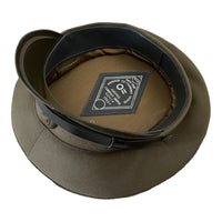 Soviet USSR Military Army Field Officer Uniform Visor Khaki Peaked Cap Hat Badge