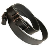 Black Genuine Leather Plain Sling Rifle Shotgun Air Gun Strap Hunting Shooting