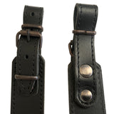 Black Genuine Leather Plain Sling Rifle Shotgun Air Gun Strap Hunting Shooting
