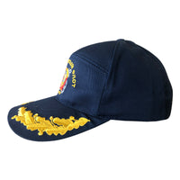 Blue Summer Baseball Cap with Soviet Russian Navy Logo