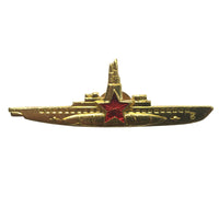 Sowjetische U-Boot-Kommandant-Metal-Auszeichnung der UdSSR, Gold-Emaille-Abzeichen der russischen Marine