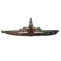 Sowjetische U-Boot-Kommandant-Metal-Auszeichnung der U-Boot-Marine der UdSSR in Silber, Emaille-Abzeichen