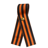 St. George Ribbon 9 May WW2 Russian Victory Day - Gold Colour Order of Great Patriotic War Miniature pin Badge