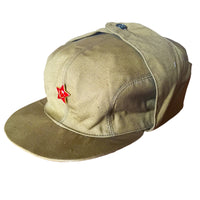 USSR Soviet Russian Army Military Afghanistan War Uniform Cap Mabuta Hat Badge