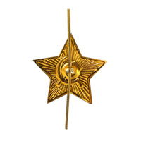 Soviet USSR Russian Army Military Big Red Star Ushanka Hat Cap Beret Metal Badge