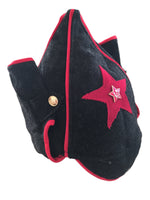 Russian Red Army Hat Old Style Black Flannelette Budenovka Cap USSR Metal Badge - USSR HOUSE LIMITED