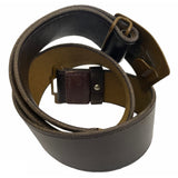 Soviet Russian USSR Military Army Soldier Belt Leather Imitation Metal Green Buckle