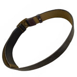 Soviet Russian USSR Military Army Soldier Belt Leather Imitation Metal Green Buckle