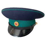 Sowjetische Uniform der UdSSR-Militärgarde VOKhR Russischer Offizier Visierhut Schirmmütze