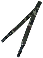 Hard Polyester Camouflage Hunting Rifle Leather Ends Sling Shotgun Air Gun Strap