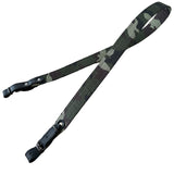 Hard Polyester Camouflage Hunting Rifle Leather Ends Sling Shotgun Air Gun Strap