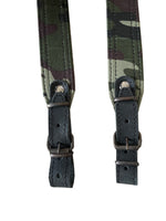 Hard Polyester Camouflage Hunting Rifle Leather Ends Sling Shotgun Air Gun Strap