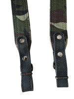 Hard Polyester Camouflage Hunting Rifle Leather Ends Sling Shotgun Air Gun Strap