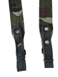 Hard Polyester Camouflage Hunting Rifle Leather Ends Sling Shotgun Air Gun Strap