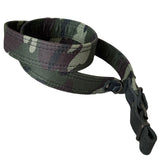 Hard Polyester Camouflage Hunting Rifle Leather Ends Sling Shotgun Air Gun Strap