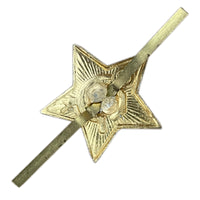 Soviet USSR Russian Army Military Red Star Ushanka Hat Cap Beret Metal Badge