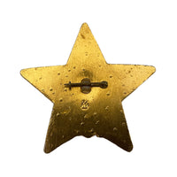Original Soviet Metal and Enamel Pin Badge Order of Red Star