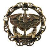 Badge en laiton pour uniforme militaire de la marine russe Spetsnaz Intelligence Bat &amp; Globe