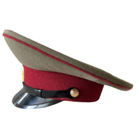 Soviet USSR Russian Military Army Soldier Parade Uniform Visor Hat Peaked Cap