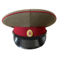 Soviet USSR Russian Military Army Soldier Parade Uniform Visor Hat Peaked Cap
