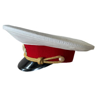 Russian USSR Militia Officer Summer Uniform Visor Hat Military Soviet Peaked Cap
