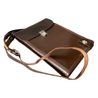 Sowjetische russische Armee UdSSR Militär-Offizier-Planchet-Schultertasche aus echtem Leder