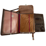 Sowjetische russische Armee UdSSR Militär-Offizier-Planchet-Schultertasche aus echtem Leder