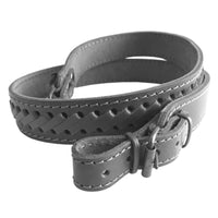 Black Braided Leather Rifle Sling Shotgun Air Gun Strap Hunting Shooting