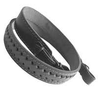 Black Braided Leather Rifle Sling Shotgun Air Gun Strap Hunting Shooting