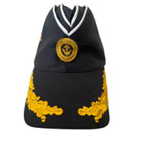 Russian Navy Black Pilotka Garrison Style Baseball Cap Soviet Navy Embroidery