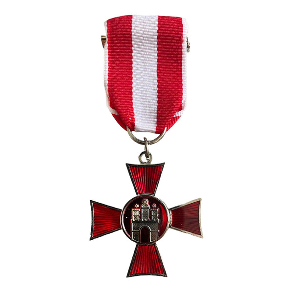 WW1 Imperial German Army Hamburg Hanseatic Cross Military Service Medal Award