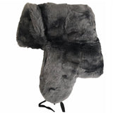 Authentic Russian Military Grey Ushanka Hat Soviet Soldier Red Army Badge