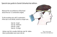 Authentic Soviet Russian Army Ushanka Winter Hat with Soldier Badge