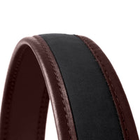 Premium-Klasse, braunes Leder, schwarzes Neopren, Gewehrriemen, Luftgewehrriemen, Jagdschießen