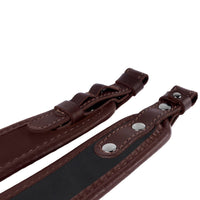 Premium-Klasse, braunes Leder, schwarzes Neopren, Gewehrriemen, Luftgewehrriemen, Jagdschießen
